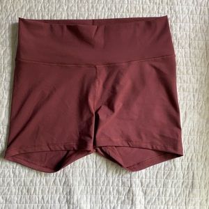 High waisted biker shorts